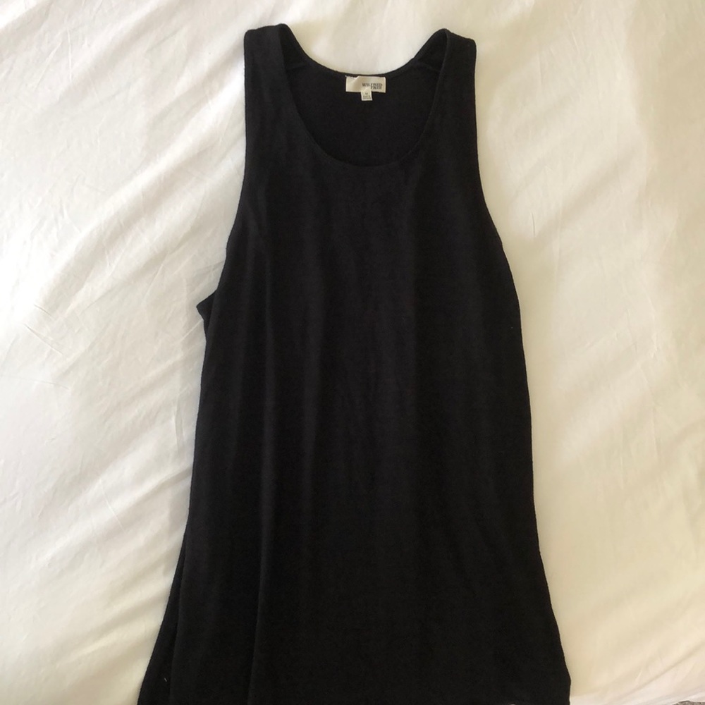 Wilfred free long black tank top, size medium
